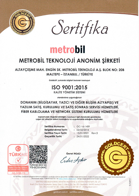 ISO 9001 Belgesi